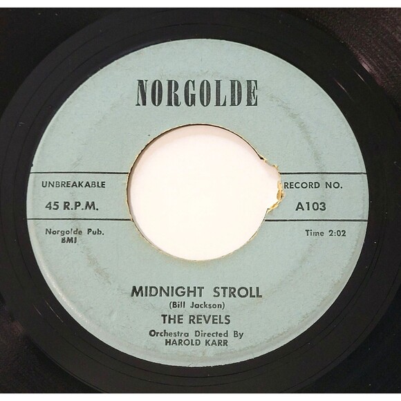 The Revels Midnight Stroll / Talking To My Heart 45 RPM Vinyl Norgolde VG Rock - Picture 1 of 2